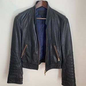 JCrew collection leather jacket